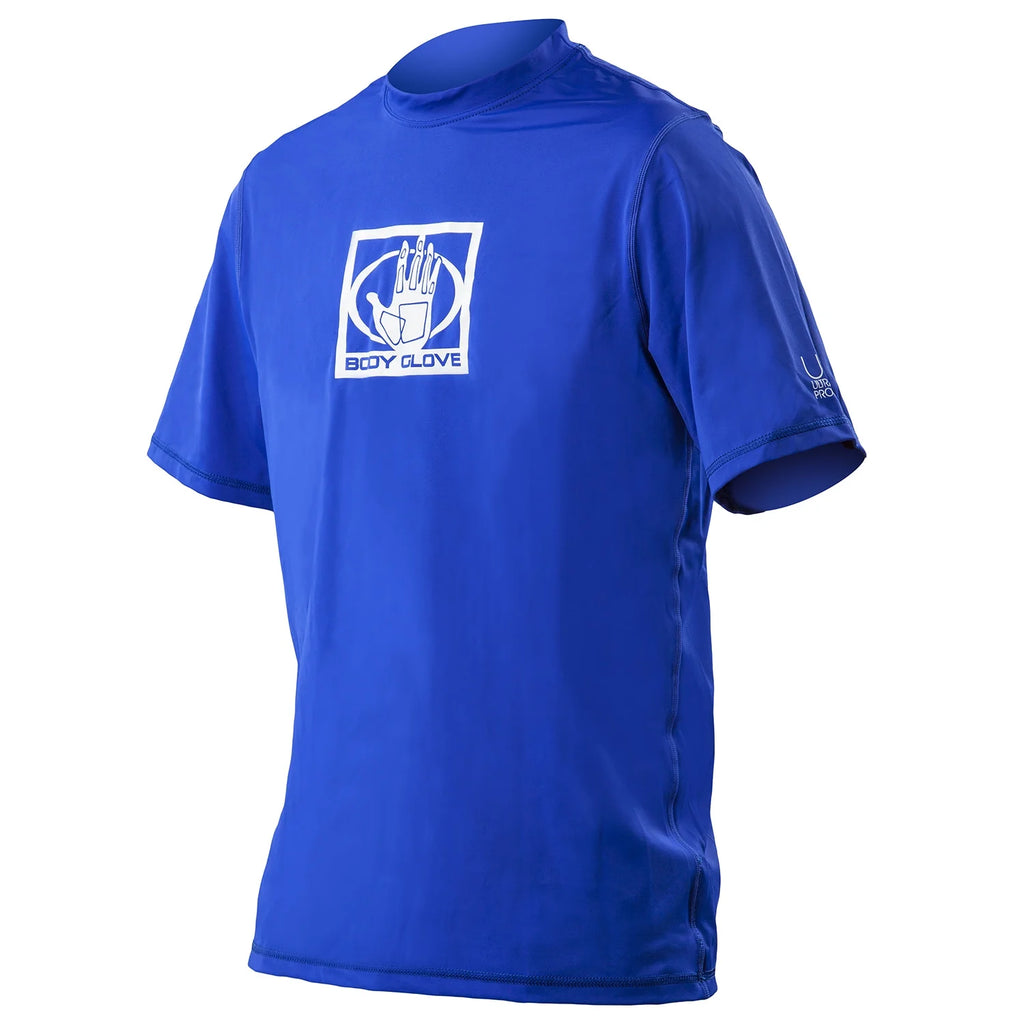 Blue Loose Fit Rash Guard Swimshirt H2438