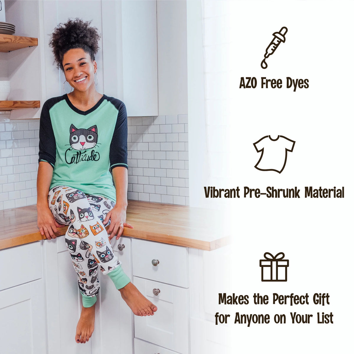 Sushi Print Pajama Leggings and Tall Tee Set Z28361