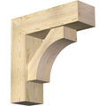 8x22W x 26x22D x 26x22H Douglas Fir Bracket with Offset Brace X280559