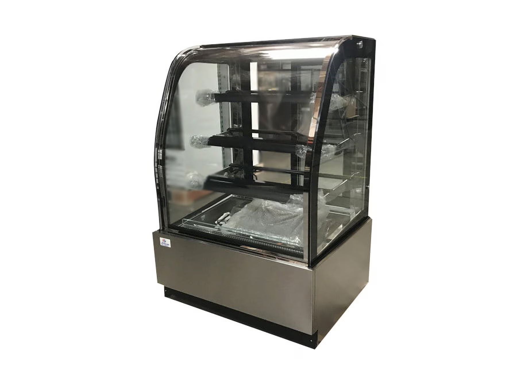 12.3 Cu Ft 36 ins Commercial Refrigerated Bakery Display Cooler Case with Curve Glass M6652