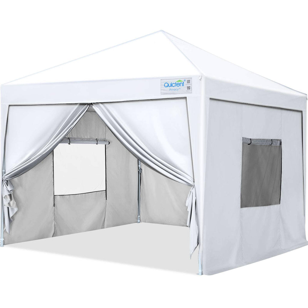 White 10x10 Pop Up Canopy Tent with Sidewalls K99212