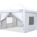 White 10x10 Pop Up Canopy Tent with Sidewalls K99212