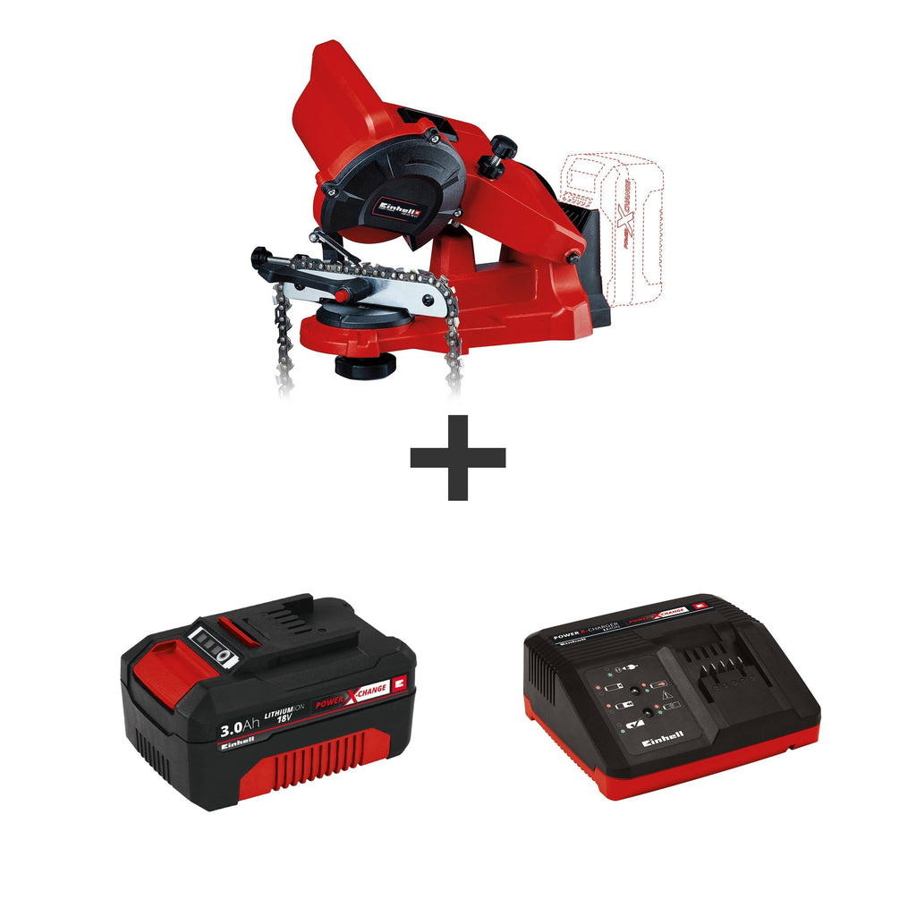 Cordless Chainsaw Sharpener with 3.0-Ah Battery and Charger N970