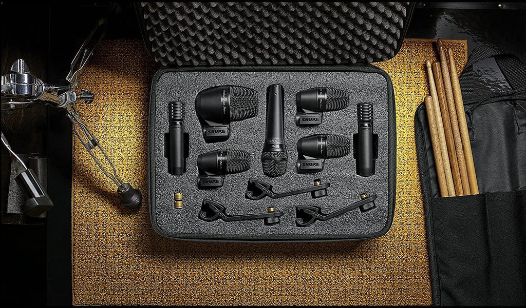7-Piece Drum Mic Kit with XLR-XLR Cables and Case C29600