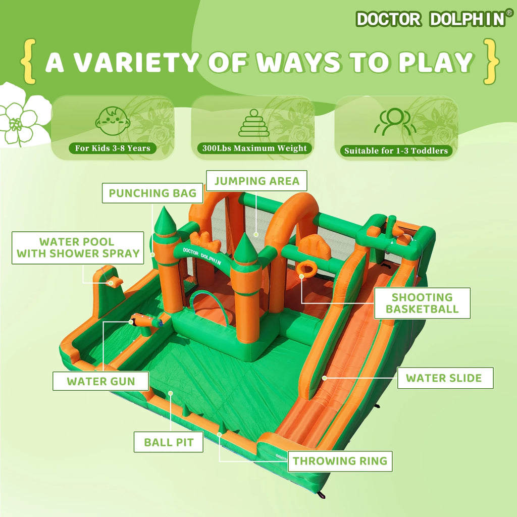 Inflatable Water Slide Bounce House with Blower M119722