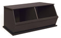 Espresso Two Bin Storage CUBBY O5050