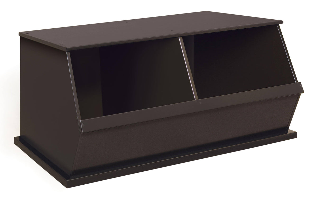 Espresso Two Bin Storage CUBBY O5050