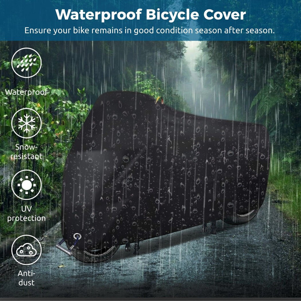 Waterproof 210D Oxford Fabric Bicycle Cover with Windproof Buckles L409863