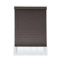 Cordless Brown Faux Wood Room Darkening Horizontal Blinds P373