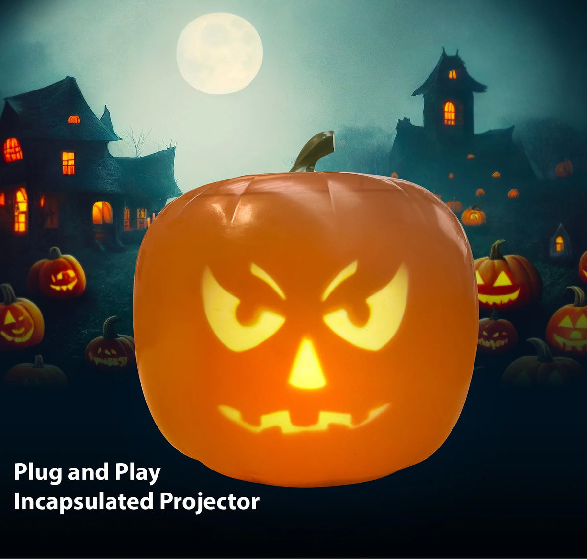 Rockin Jack Talking Animated Pumpkin with Video Projector & Speaker I376397