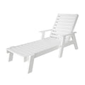 White Captain Chaise with Arms X5913