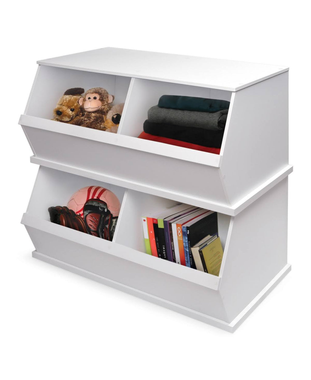 Espresso Two Bin Storage CUBBY O5050
