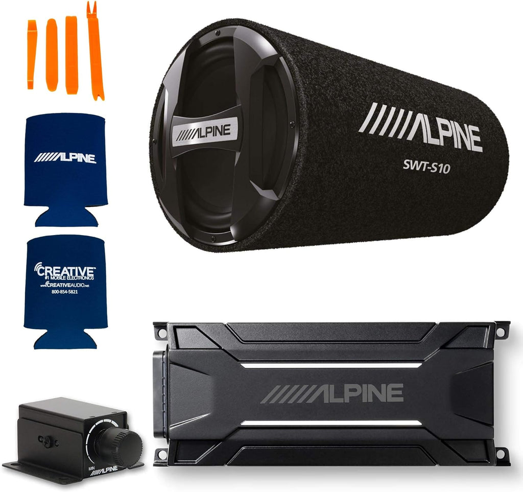 10" Bass System with Weather Resistant Tough Power Pack Amplifier and Bass Knob Y7037