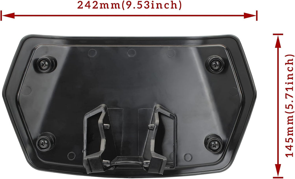 Black Gauge Spoiler Kit for Can-Am Ryker (1PCS, Pack of 2) G132