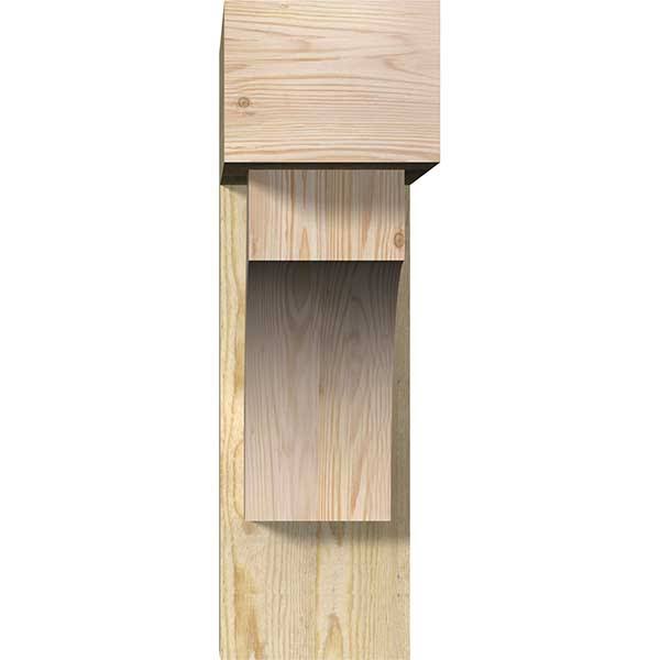 8x22W x 26x22D x 26x22H Douglas Fir Bracket with Offset Brace X280559