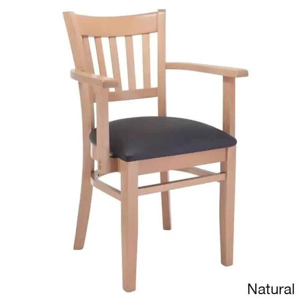 Natural and Black Beechwood Dining Arm Chair C103059