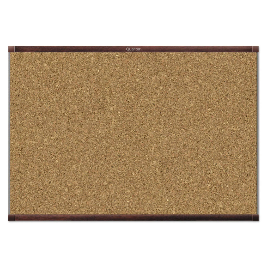Mahogany Frame Magnetic Cork Bulletin Board H139409