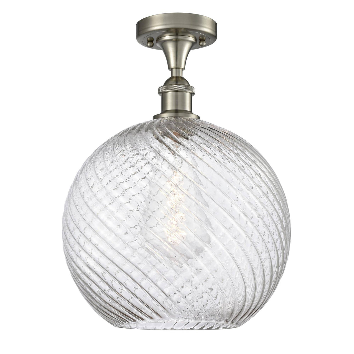 Brushed Brass Semi-Flush Mount Light G178