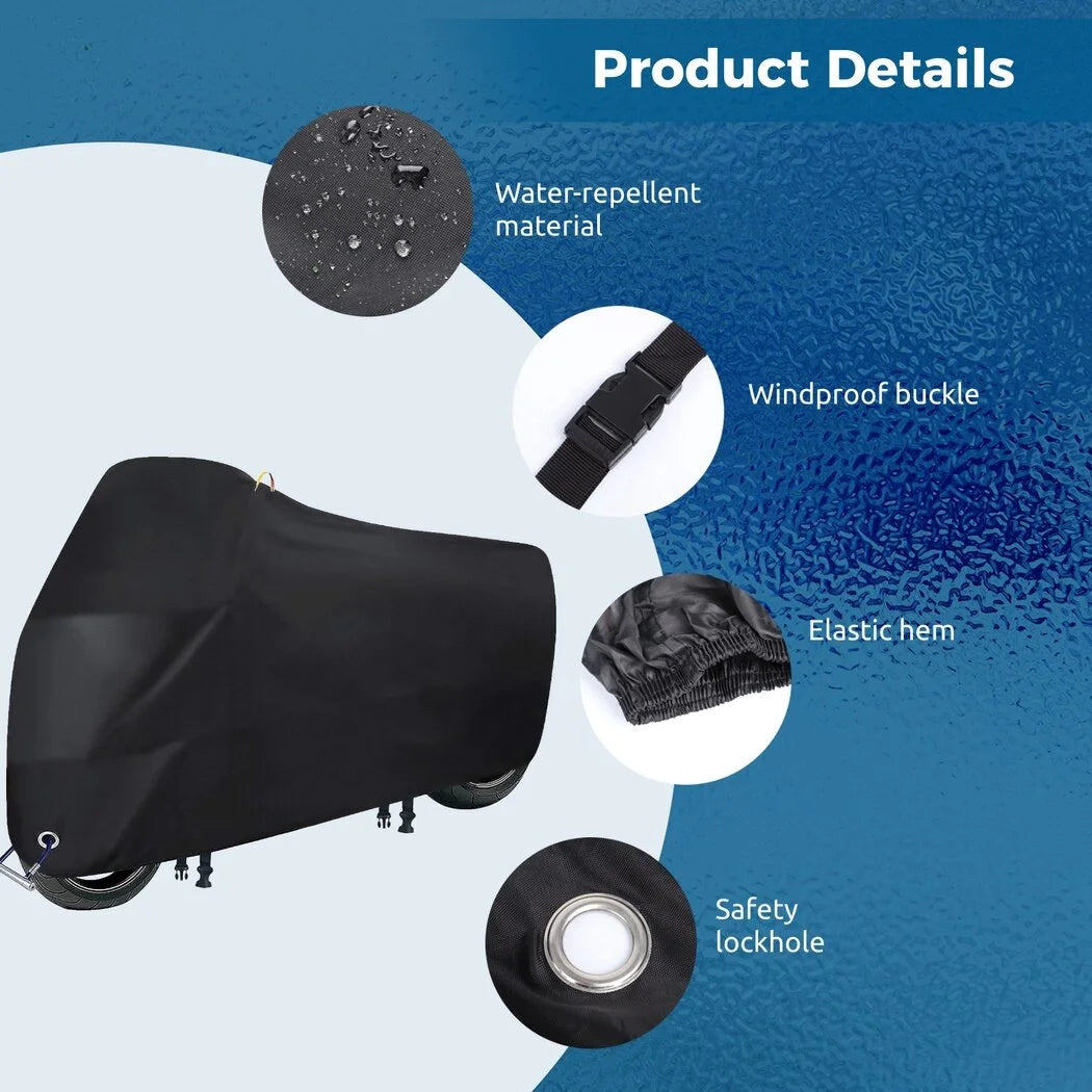 Waterproof 210D Oxford Fabric Bicycle Cover with Windproof Buckles L409863