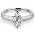 0.5 CT Marquise Diamond 6-Prong Solitaire Engagement Ring in 14K White Gold D6226