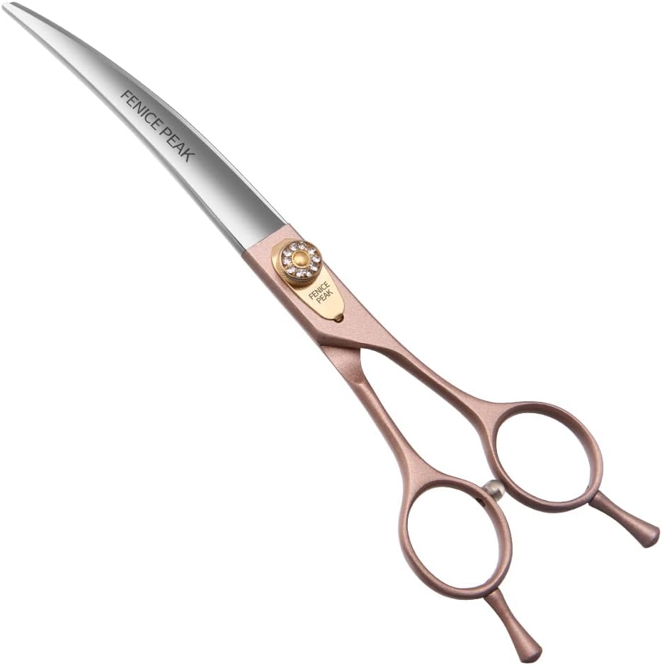 Rose Gold 440C Stainless Steel Dog Grooming Scissors Pack of 2 I92203