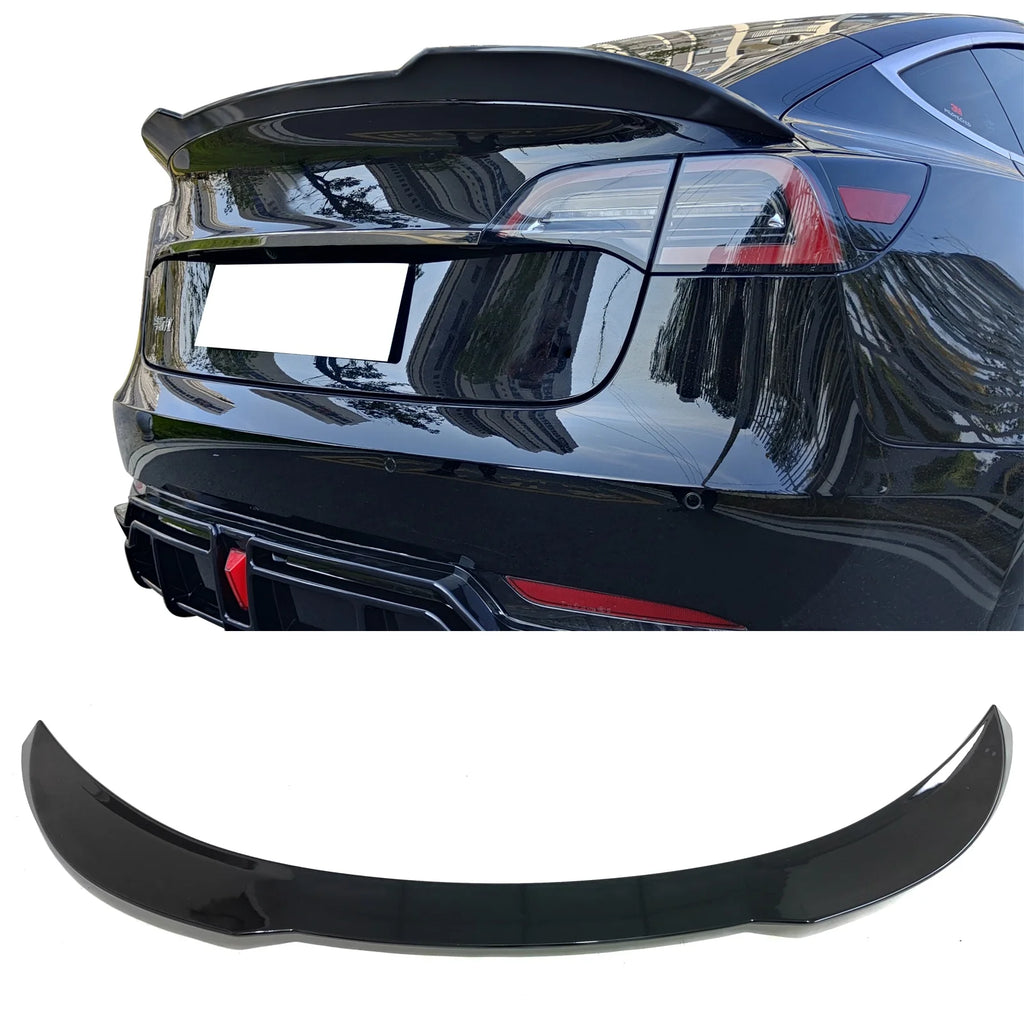 Gloss Black ABS Plastic Rear Spoiler Wing C150679