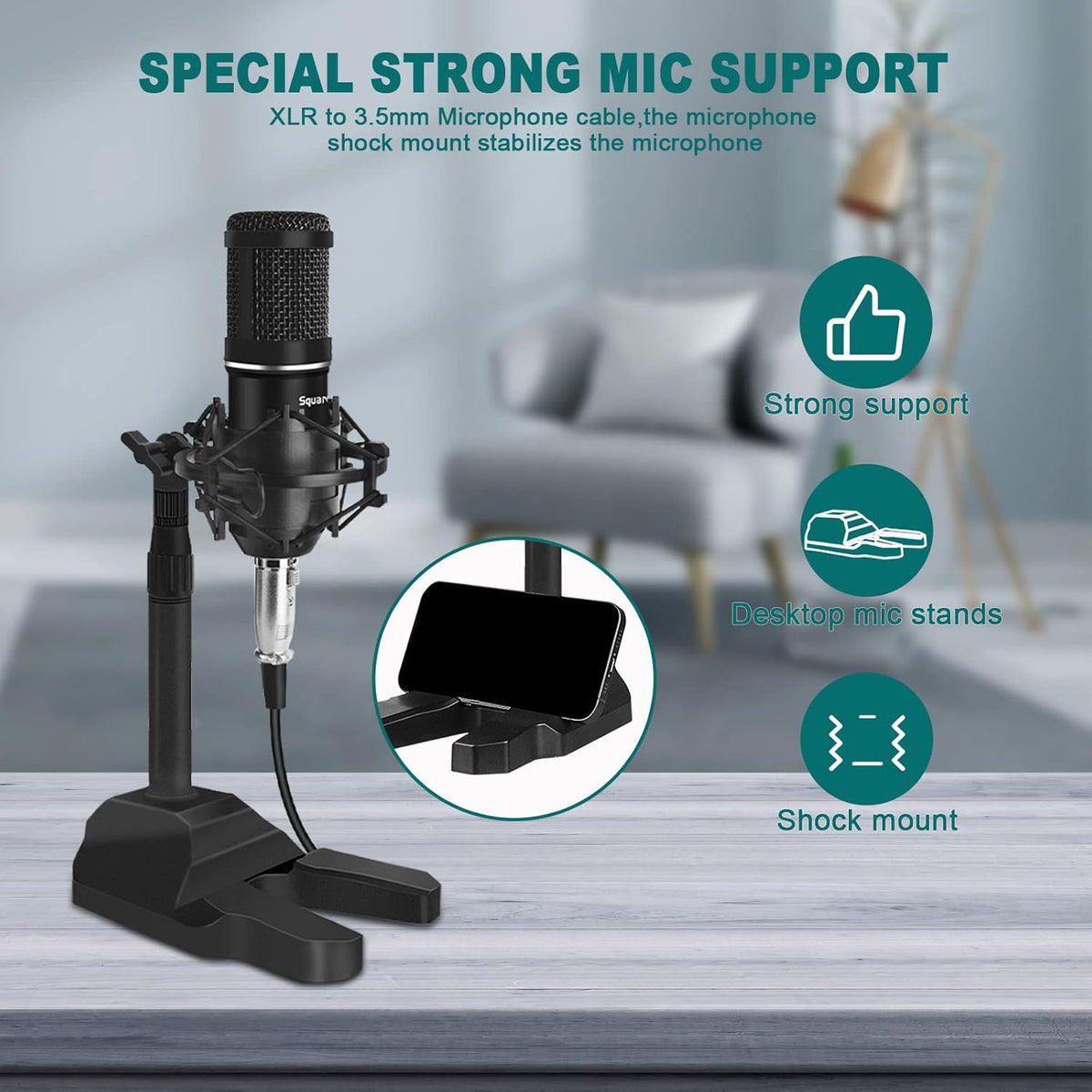 Podcast Equipment Bundle Audio Interface with DJ Mixer D320