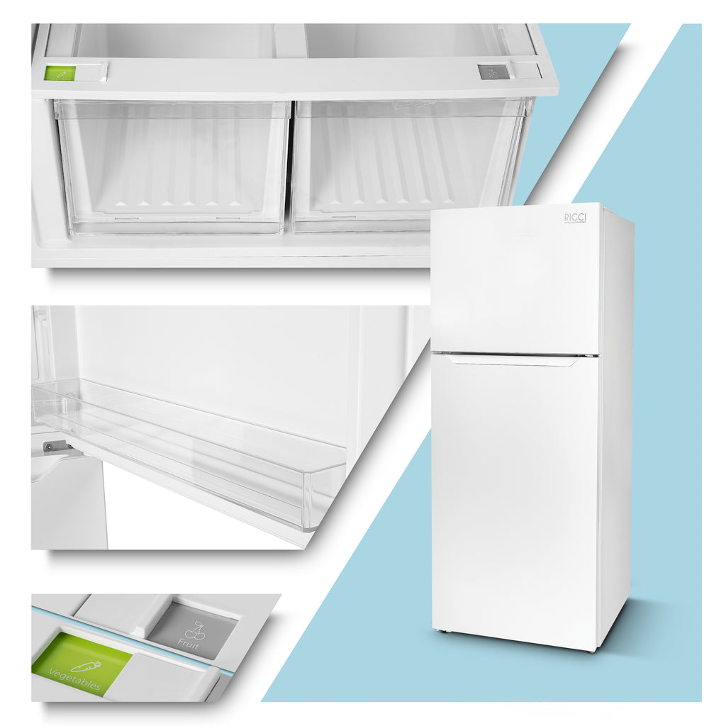 Stainless Apartment Size Refrigerator 15 Cubic Feet Top Freezer Full Size Fridge I3010