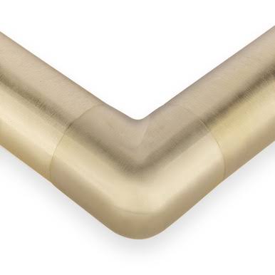 Satin Brushed Brass 90 Degree Flush Elbow Fitting P742721