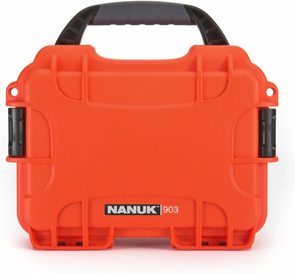 Orange Pack of 2 Waterproof Hard Case with Foam Insert O277