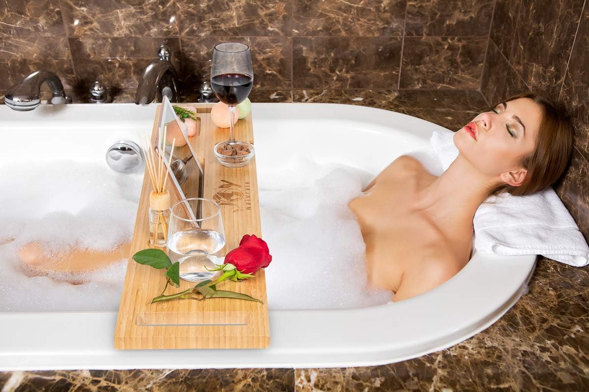 Bamboo Bathtub Caddy Tray O7567