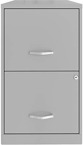 18in 2 Drawer Metal File Cabinet Teal Y48532