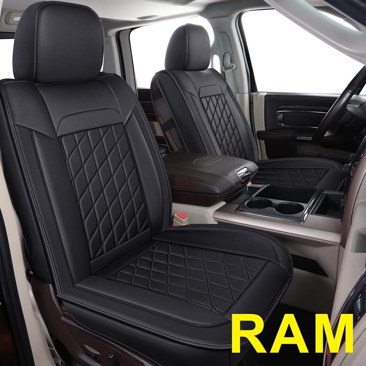 Ram Seat Covers Full Set with Faux Leather A336466