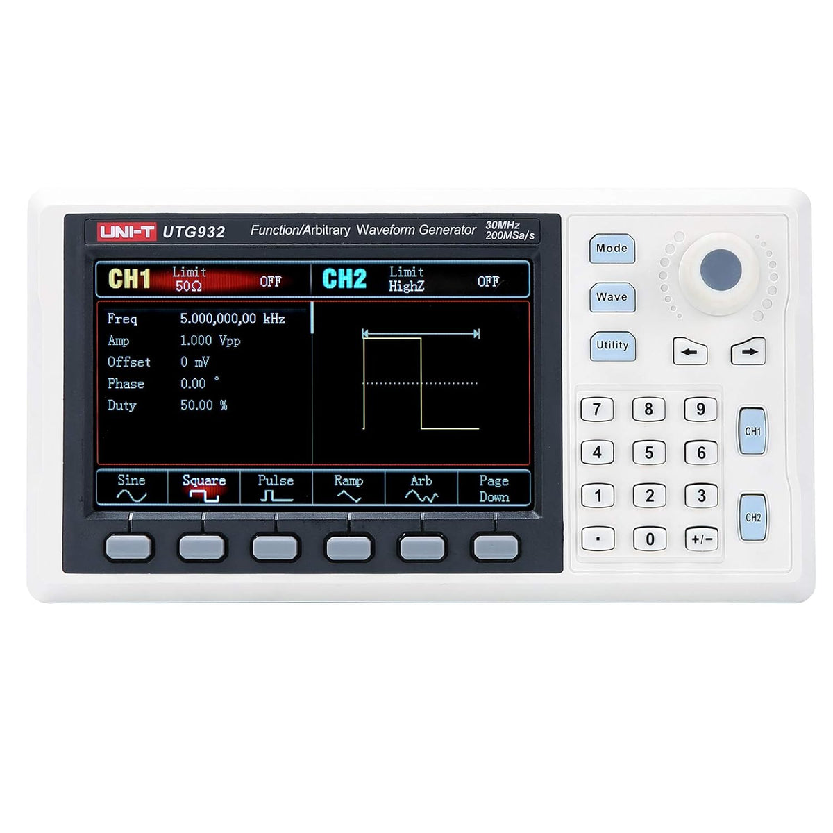 30 MHz Dual-Channel Function Generator Arbitrary Waveform T1127