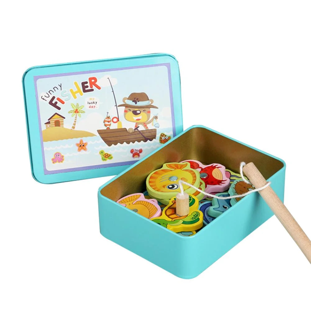 Wooden Magnetic Fish Puzzle Game V36350