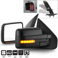 2004 2006 Ford F150 Pickup LED Power Heated Side Mirrors Set V977
