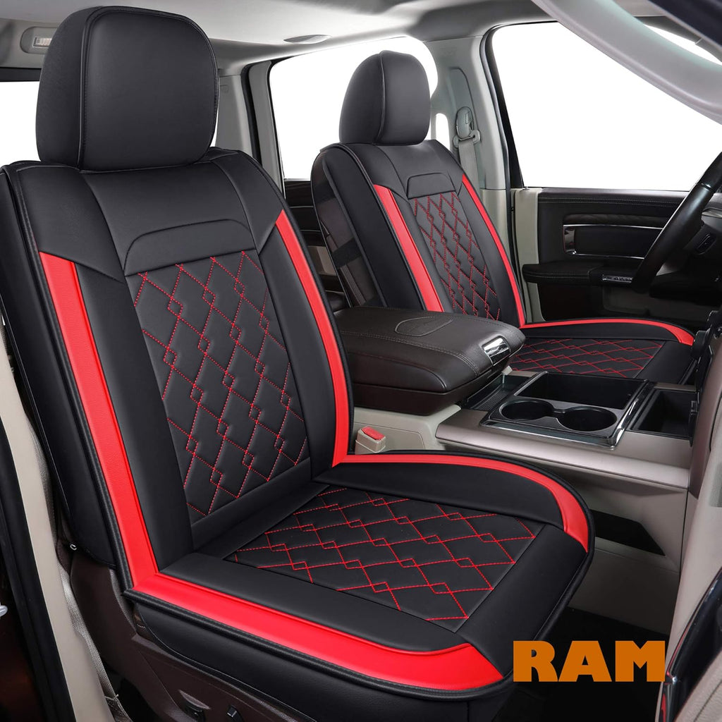 Black 2 pcs Ram Seat Covers A81935