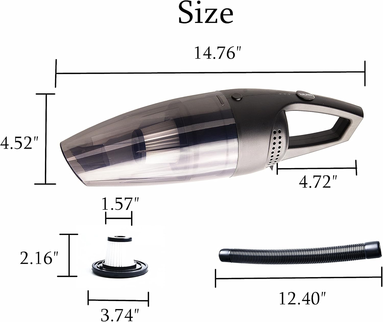 Handheld Vacuum Cordless Rechargeable Lightweight Portable Pack of 2 I30473