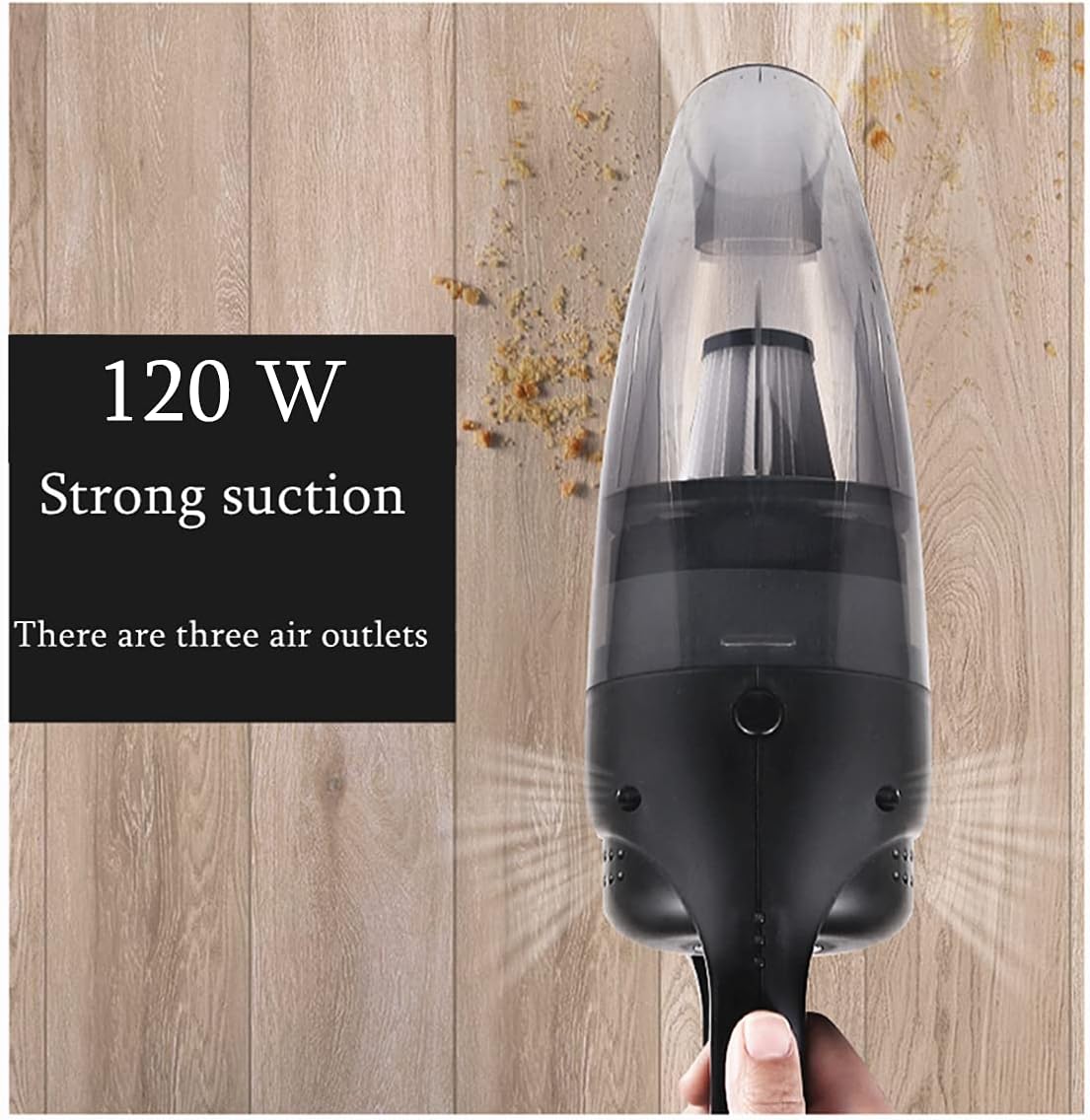 Handheld Vacuum Cordless Rechargeable Lightweight Portable Pack of 2 I30473