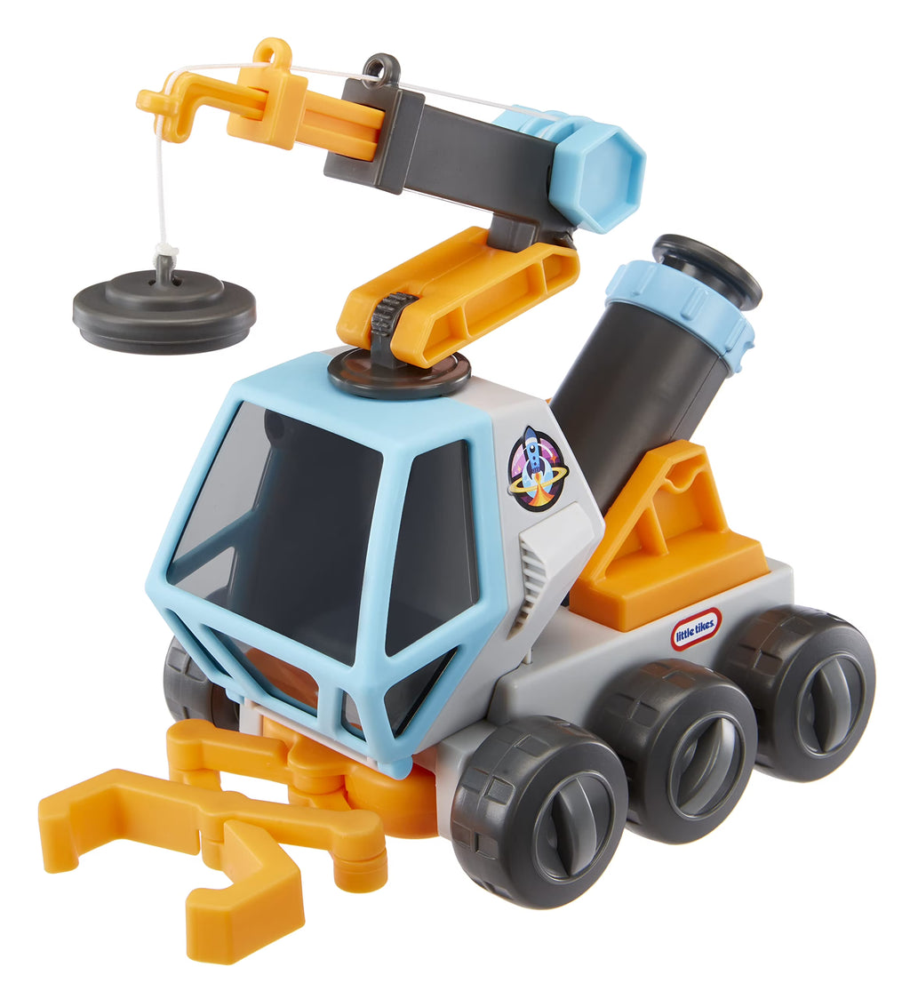 Moon Microscope Space Rover STEM Toy Vehicle with Microscope, Magnetic Crane, Extending Grabber Z23138