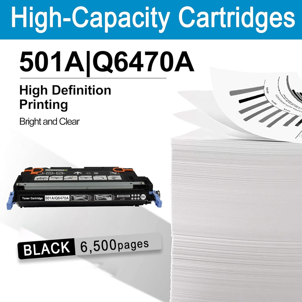 3 Pack Black Remanufactured Toner Cartridge for HP Color 3600 Printer I1250