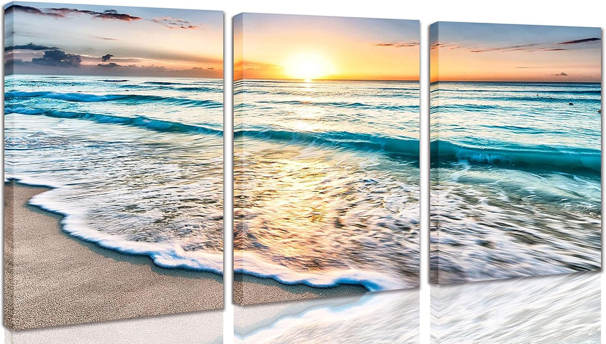 Framed Canvas Wall-Art Oil Painting 12x16inchx3pcs U24177