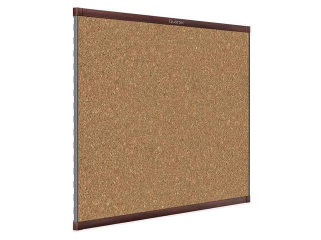 Mahogany Frame Magnetic Cork Bulletin Board H139409