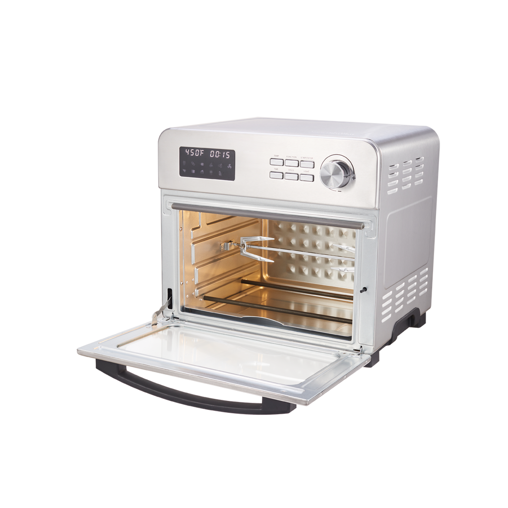 6-in-1 Air Fryer Toaster Oven, 24 Quart LCD Countertop Convection Airfryer with Rotisserie and Dehydrator M68460