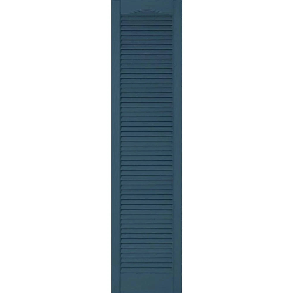 18 inchw x 92 inchh Vinyl Louver Shutters with Shutter-Loks H505