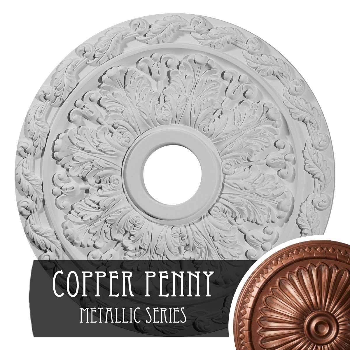 Copper Penny Ceiling Medallion E6620