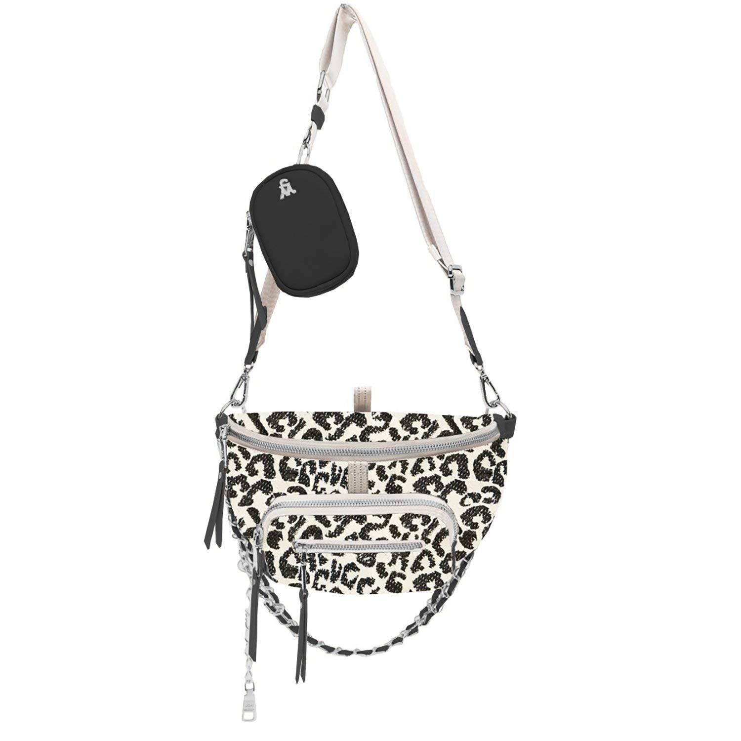 Leopard Convertible Belt Bag Q97059