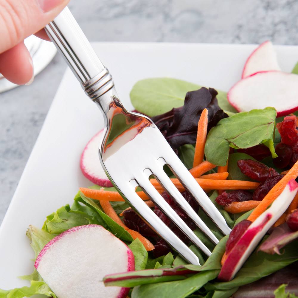 Slate 18/0 Stainless Steel Salad Fork - 36/Case K54875