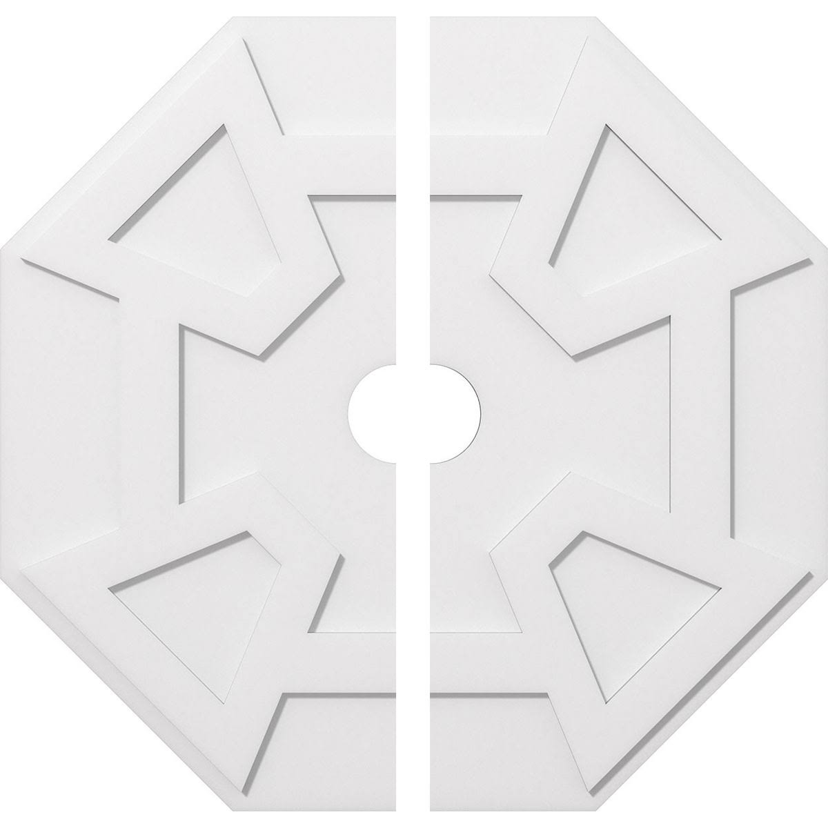 40 inchod x 5 inchid x 14 inchc x 1 inchp PVC Ceiling Medallion, Two Piece R698279
