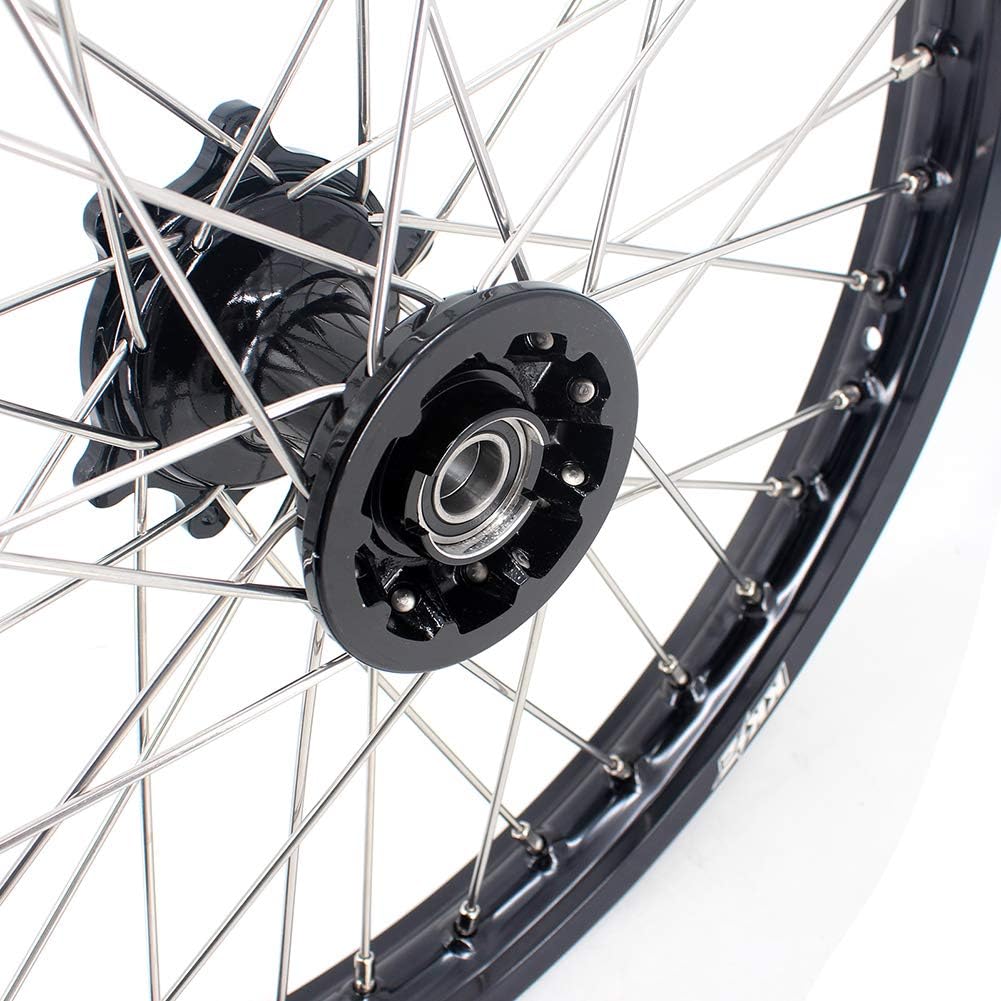 21/19 Mx Casting Dirtbike Wheels Black Hub Q651011